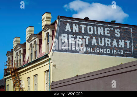 In Louisiana, New Orleans, Antoine ristorante dell'edificio Foto Stock