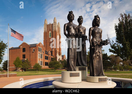 Stati Uniti d'America, Oklahoma, Oklahoma City, Miss America monumento, Oklahoma City University Foto Stock