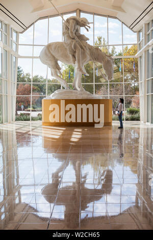 Stati Uniti d'America, Oklahoma, Oklahoma City National Cowboy e Western Heritage Museum, fine del sentiero scultura di James Earl Fraser Foto Stock