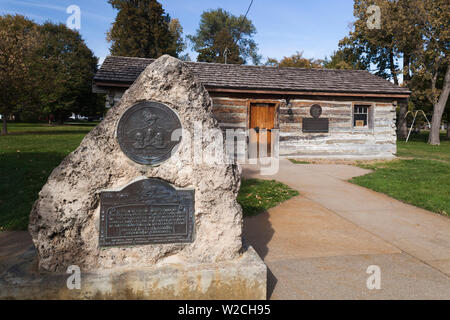 Stati Uniti d'America, Nebraska, Göteborg, originale Pony Express Stazione 1860-1861 utilizzato Foto Stock