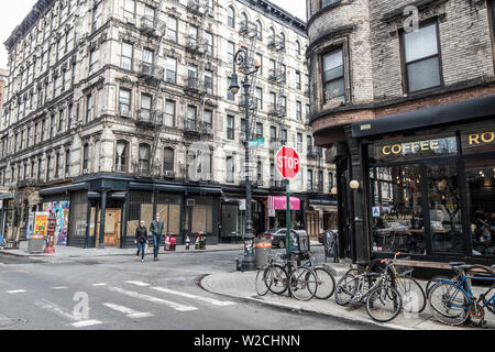 Lower East Side di Manhattan, New York, New York, Stati Uniti d'America Foto Stock
