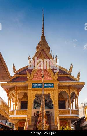 Il Vietnam, il Delta del Mekong, Can Tho, Munirensay Pagoda di Khmer Foto Stock