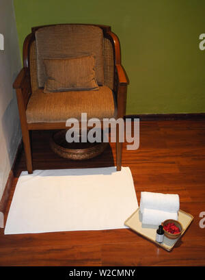 Spa Massaggio del piede posto in Kerala Kochi Foto Stock
