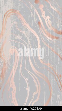 Vintage golden disegno marmorizzato vettore. Bella texture lucida. golden grigio decor struttura Illustrazione Vettoriale