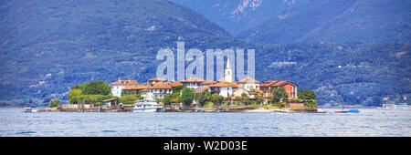 Isola Bella isola sul lago Maggiore, Lombardia, Italia settentrionale Foto Stock