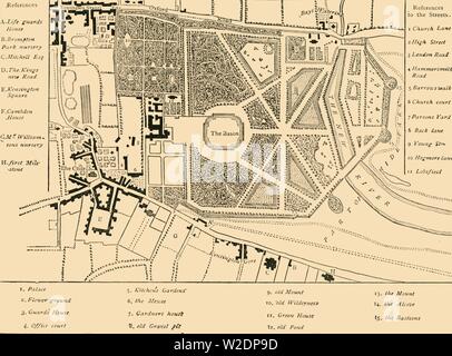 " Kensington nel 1764', (c1876). Creatore: sconosciuto. Foto Stock