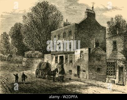 "Old Crown Inn', Highgate, 1830', (c1876). Creatore: sconosciuto. Foto Stock