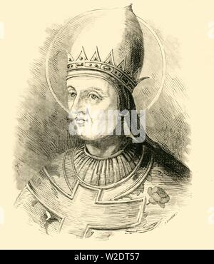 "Papa Gregorio VII', (1015-1085), 1890. Creatore: sconosciuto. Foto Stock