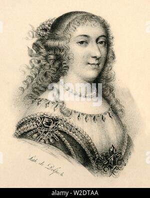 'Mademoiselle de Montpensier', (1627-1693), c1830. Creatore: Francois-Seraphin Delpech. Foto Stock