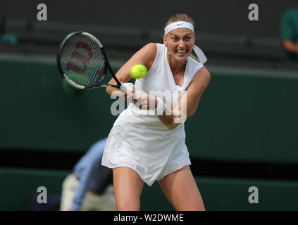 Londra, Regno Unito. 8 Luglio, 2019. Wimbledon Tennis campionati, Londra, Regno Unito. Petra KVITOVA, Repubblica ceca, 2019 Credit: Allstar Picture Library/Alamy Live News Foto Stock