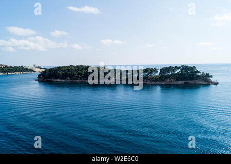 Dubrovnik dalla prospettiva del cruise terminal Foto Stock