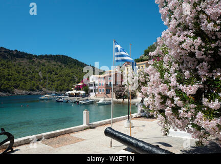 Assos villaggio in Grecia KEFALONIA Foto Stock