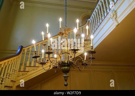 Chandelier - Grande casa - La Collina del Castello sulla gru station wagon - Ipswich, Massachusetts - Foto Stock