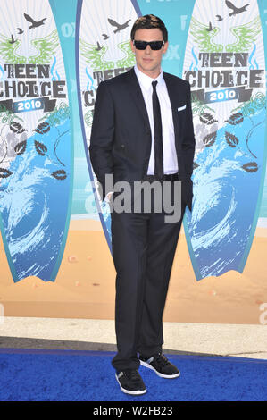 LOS ANGELES, CA. 09 agosto 2010: Cory Monteith al 2010 Teen Choice Awards al Amphitheatre di Gibson, Universal Studios Hollywood, CA. © 2010 Paul Smith / Featureflash Foto Stock