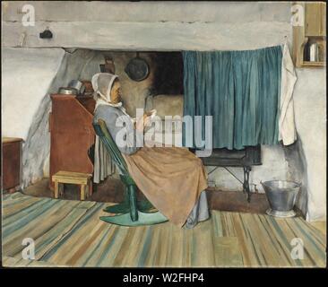 Charles Frederic Ulrich - un vecchio camino (1882). Foto Stock