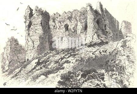 Chateau de Tibériade. La Terre Sainte par Victor Guérin.B. Foto Stock