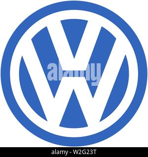 Il logo, VW, Volkswagen, gruppo automobilistico, Germania Foto Stock