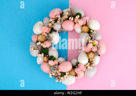 Colorfull bella festosa ghirlanda di Pasqua. Foto Foto Stock