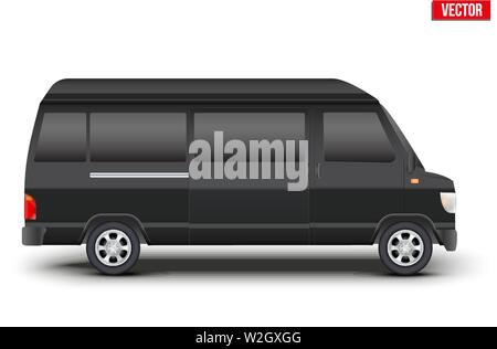 Classic servizio di trasferimento vip minibus Illustrazione Vettoriale