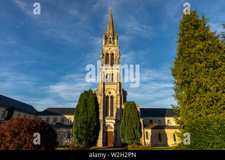 Notre Dame de la Trappe abbazia trappista, Soligny-la-Trappe, Francia. Foto Stock