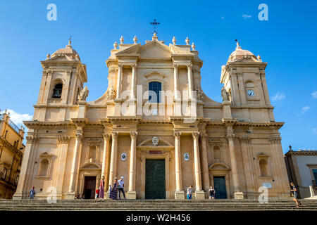 San Nicolo (Nicolas) Basilica Cattedrale, Noto, Sicilia (Italia). Foto Stock