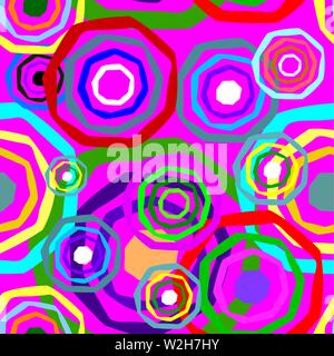 Memphis seamless pattern in stile anni ottanta. Illustrazione Vettoriale