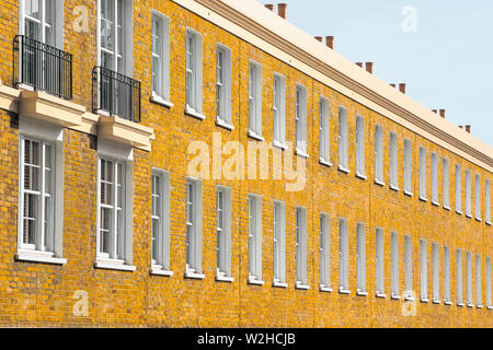 Modello di architettura, fila di inglese case Terrazza Foto Stock