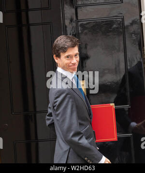 Londra, Regno Unito. 9 luglio 2019 ,Rory Stewart lo Sviluppo Internazionale Segretario arriva in una riunione del gabinetto a 10 Downing Street, Londra Credit Ian Davidson/Alamy Live News Foto Stock