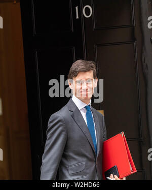 Londra, Regno Unito. Il 9 luglio 2019, Rory Stewart lo Sviluppo Internazionale Segretario arriva in una riunione del gabinetto a 10 Downing Street, Londra Credit Ian Davidson/Alamy Live News Foto Stock