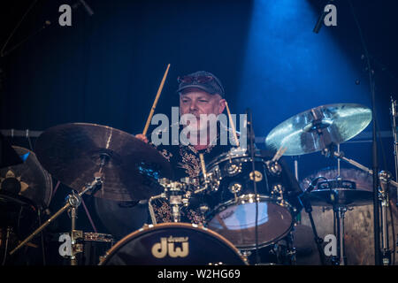 Roskilde, Danimarca. Luglio 06th, 2019. Il ensemble tedesco Zeitkratzer esegue un concerto dal vivo durante il danese music festival Roskilde Festival 2019. (Photo credit: Gonzales foto - Thomas RASMUSSEN). Foto Stock