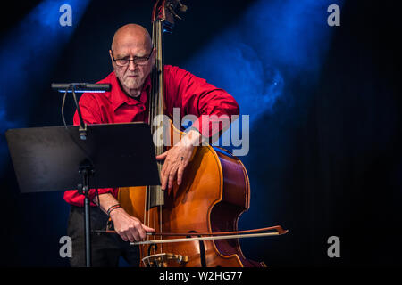 Roskilde, Danimarca. Luglio 06th, 2019. Il ensemble tedesco Zeitkratzer esegue un concerto dal vivo durante il danese music festival Roskilde Festival 2019. (Photo credit: Gonzales foto - Thomas RASMUSSEN). Foto Stock