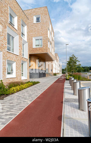 Case Eddington a Cambridge Regno Unito un nuovo sviluppo o il quartiere a nord ovest della città di Cambridge Foto Stock