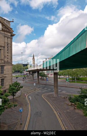 Il Churchill Way cavalcavia in Liverpool Regno Unito per essere demolita questa estate perché questi non sono più sicuri per il trasporto del traffico e troppo costosi da riparare Foto Stock