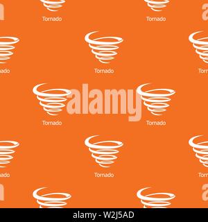 Modello di tornado vector orange Illustrazione Vettoriale