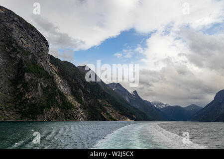 Geiranger Fjord, Norvegia Foto Stock