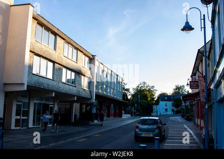 Una vista generale di Saundersfoot, Pembrokeshire, Galles. Foto Stock