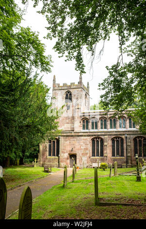 St Oswald la Chiesa in Brereton CHESHIRE REGNO UNITO Foto Stock