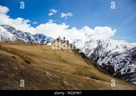 Vista in alta montagna latitude alla regione Mtskheta-Mtianeti in Georgia Foto Stock