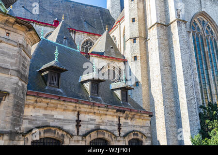 XIV secolo San Michele Chiesa di Gand, Belgio Foto Stock