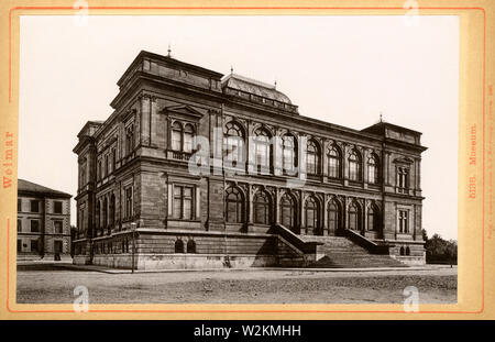 Europa, Deutschland, Thüringen, Weimar, Museo ( Neues Museum di Weimar ) , herausgegeben vom Verlag Römmler & Jonas, K. S. Hof-Photogr. , Di Dresda, 1892 Foto Stock