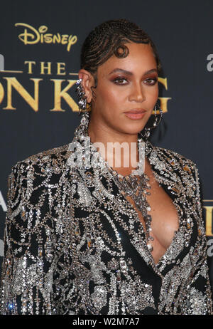 Hollywood, CA. 9 Luglio, 2019. Beyonce presso il re Leone Premiere del film a El Capitan theater in Hollywood, la California il 9 luglio 2019. Credito: Faye Sadou/media/punzone Alamy Live News Foto Stock