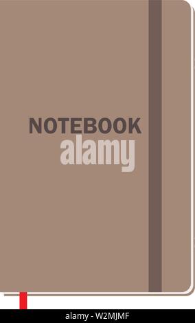 Notebook con Pages per animazione o diversi design . Illustrazione Vettoriale