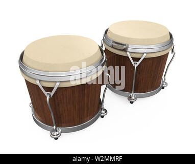 Bongo strumento Drum isolato Foto Stock