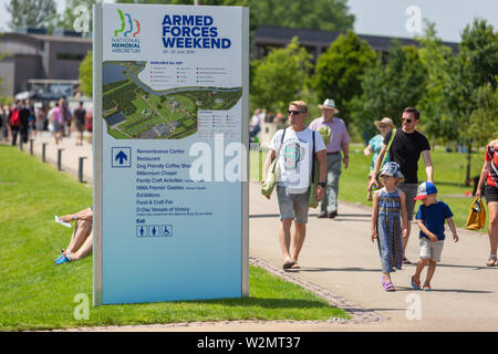 Forze armate giorno, National Memorial Arboretum, Staffordshire 2019 Foto Stock