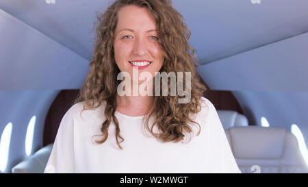 Business Jet proprietario. Foto Stock