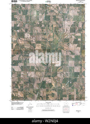 USGS mappe TOPO Iowa IA Bingham 20100505 TM il restauro Foto Stock
