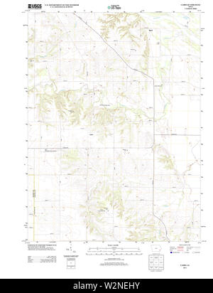 USGS mappe TOPO Iowa IA Cairo 20130422 TM il restauro Foto Stock