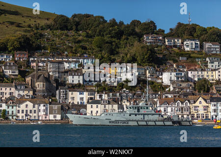 Border Force barca a Dartmouth Foto Stock