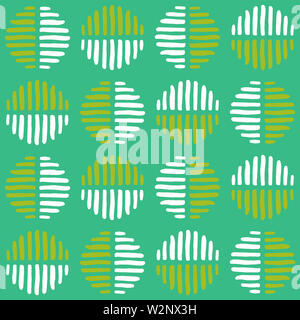 Un abstract macchie striped pattern, creato di mano sagome disegnate. Foto Stock