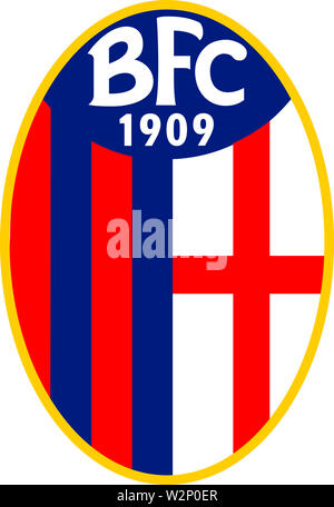 Il logo della squadra di calcio italiano FC Bologna - Bologna Football Club BFC 1909 - Italia. Foto Stock